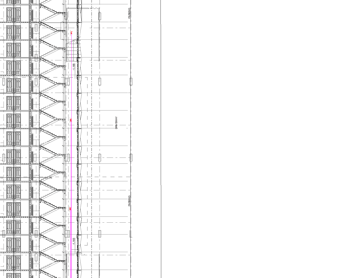 Riser splice closure and rack schematic from the design drawings